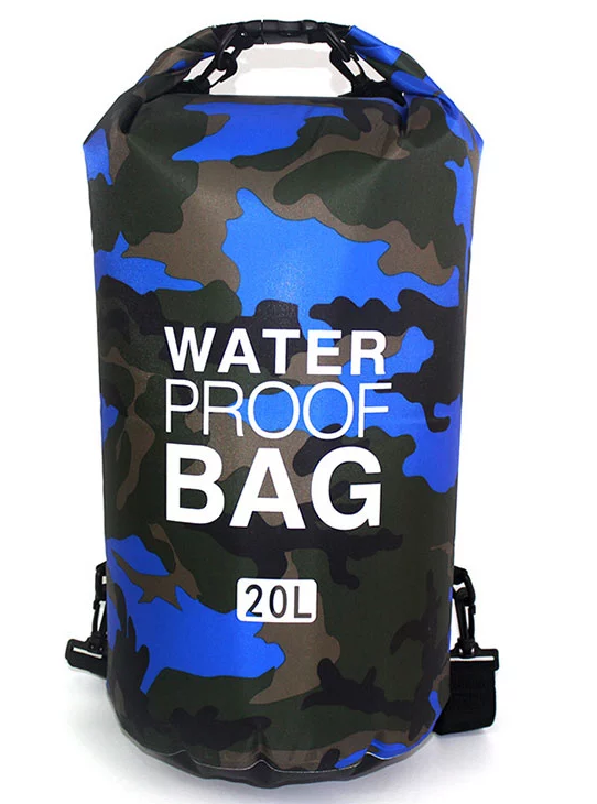 Camouflage Storage Dry Bag na May Shoulder Strap